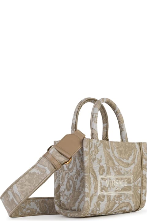 Sale for Women Versace Small 'athena Barocco' Beige Bag