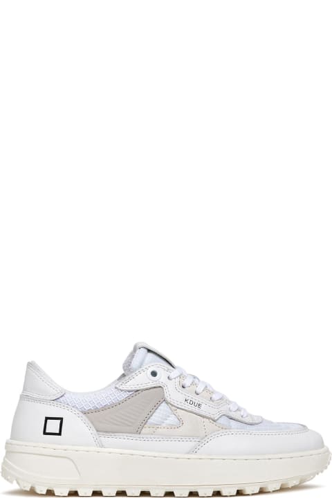 D.A.T.E. for Women D.A.T.E. White Kdue Sneaker In Leather