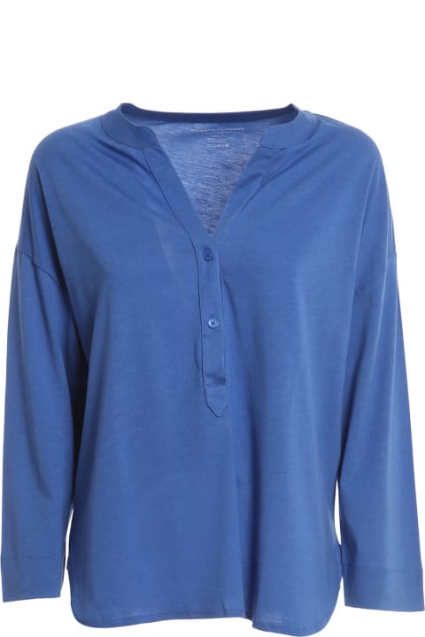 Majestic Filatures Clothing for Women Majestic Filatures Majestic Shirts Clear Blue