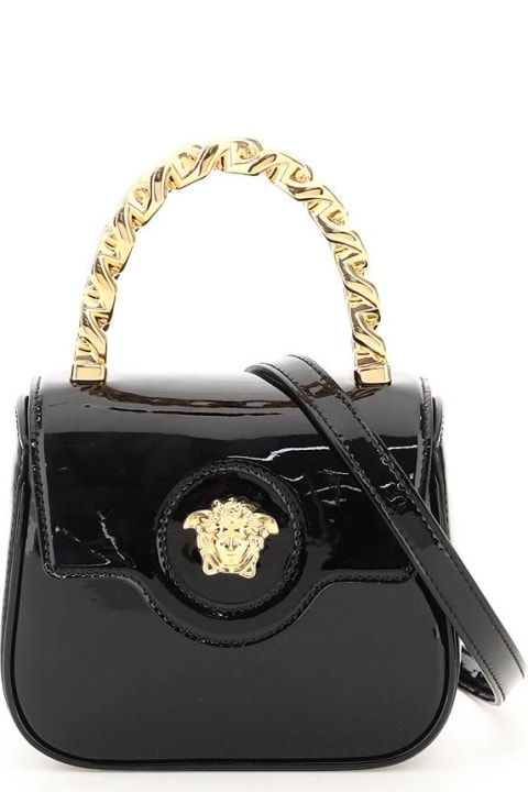 Versace Totes for Women Versace 'la Medusa' Mini Bag In Patent Leather