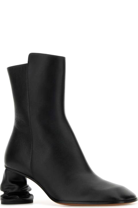 Shoes Sale for Women Alexander McQueen Black Leather Ankle Boots