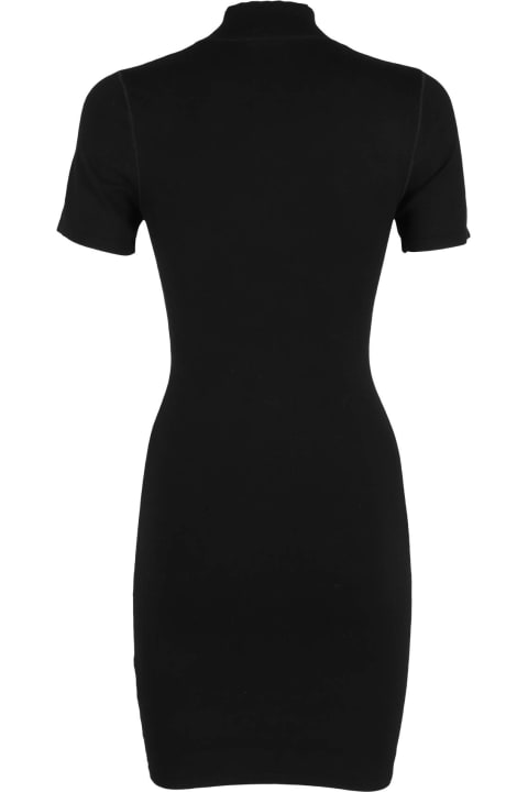 T by Alexander Wang Dresses for Women T by Alexander Wang Bodycon Crewneck Tee Dress W Logo Patch