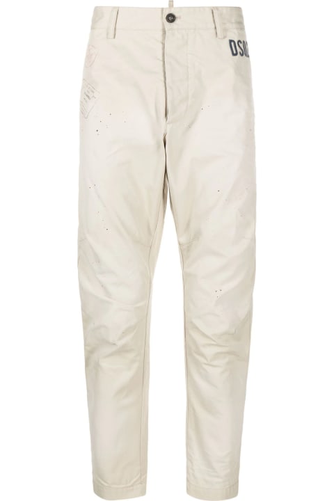 Dsquared2 Pants for Men Dsquared2 Stamps Sexy Chino Trousers