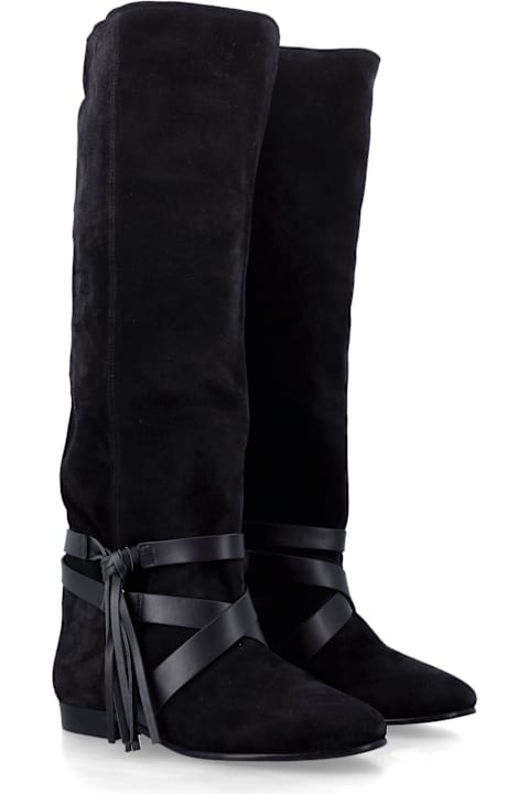 Homeware Isabel Marant Isabel Marant Silmon Black Suede Boots