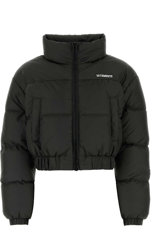 VETEMENTS Coats & Jackets for Women VETEMENTS Slate Polyester Down Jacket