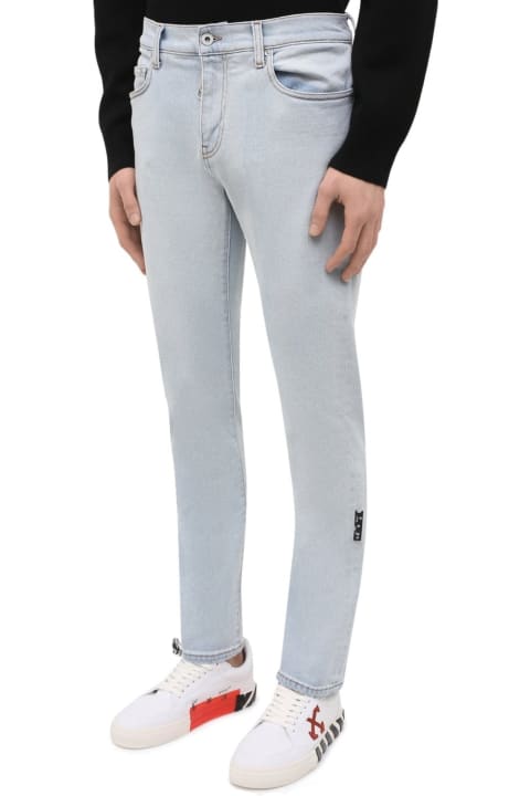 メンズ デニム Off-White Off White Diag-print Detail Jeans