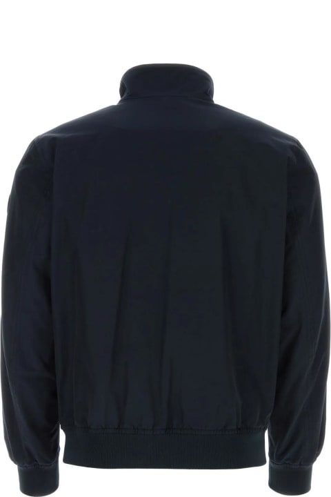 Woolrich Coats & Jackets for Men Woolrich Dark Blue Cotton Blend Cruiser Jacket