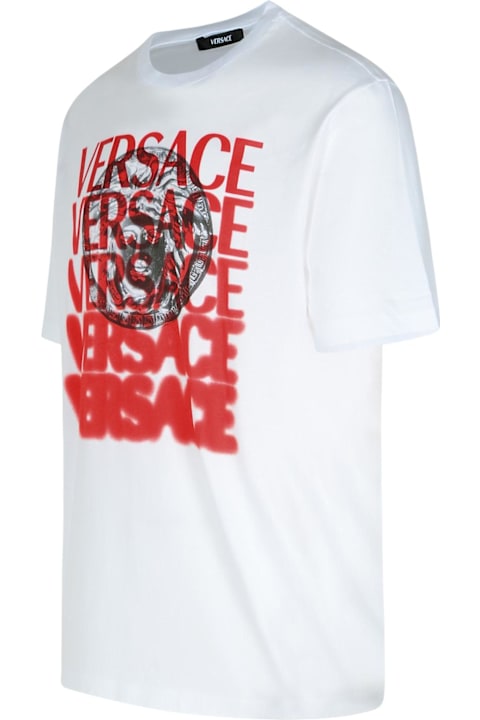 Sale for Men Versace White Cotton T-shirt