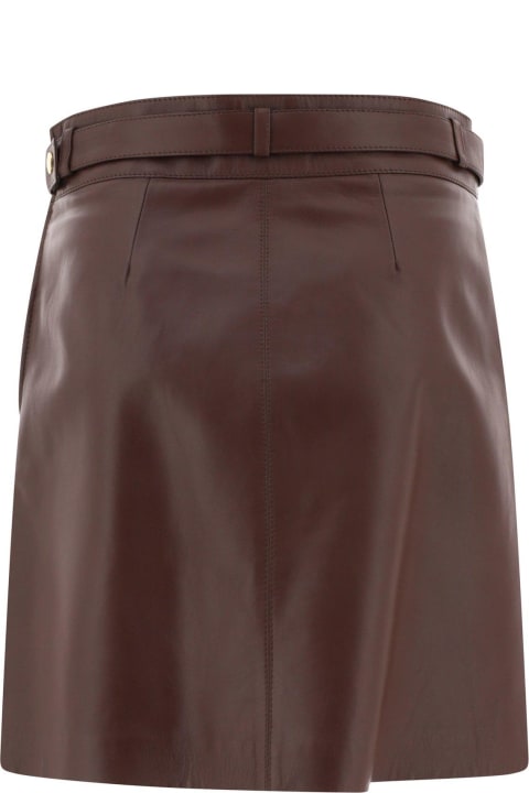 Skirts for Women Chloé Leather Mini Skirt