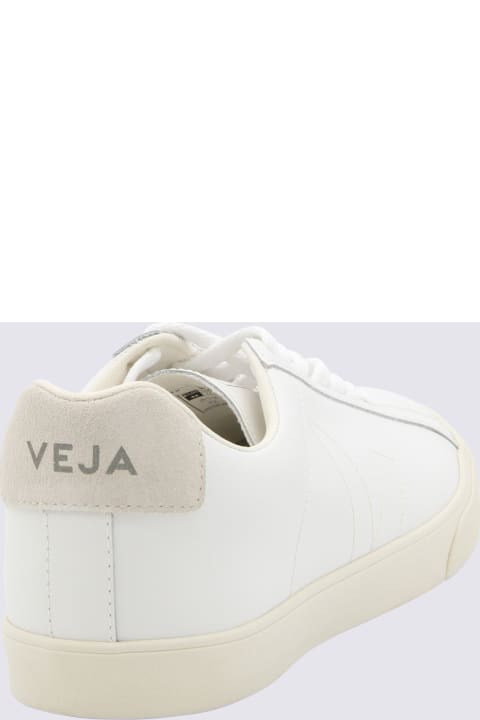 Sneakers for Men Veja White And Beige Faux Leather Esplar Sneakers