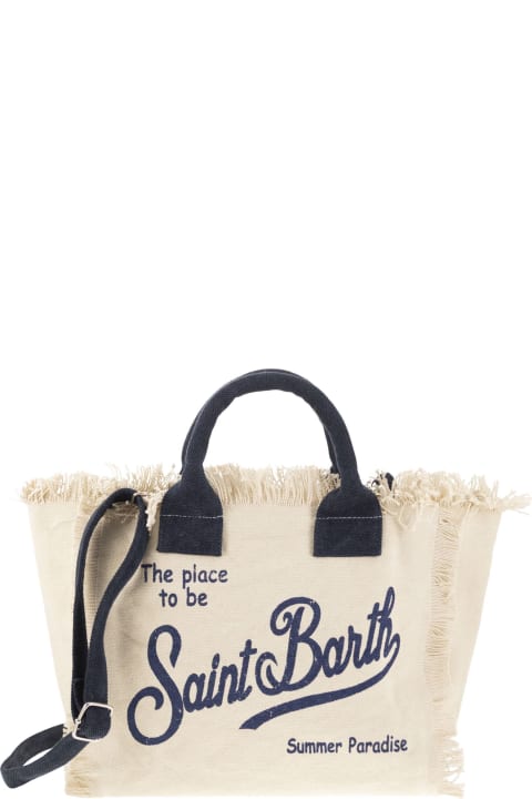Fashion for Women MC2 Saint Barth Colette - Fringed Canvas Bag