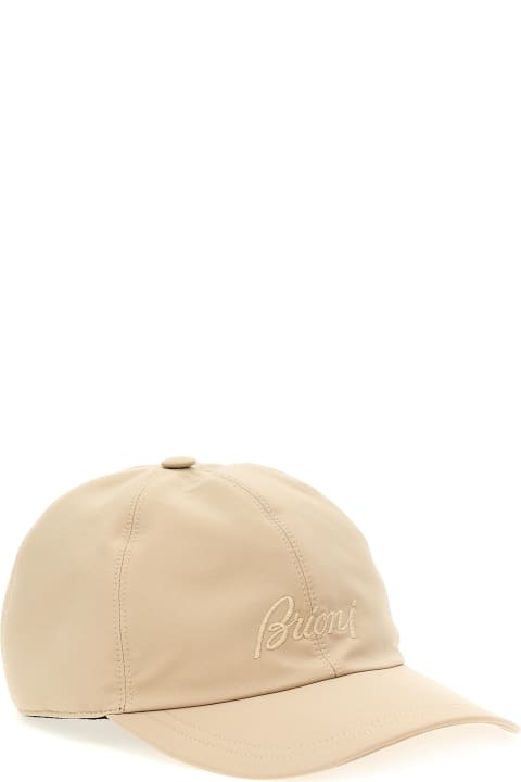 Brioni Hats for Men Brioni Logo Embroidery Cap