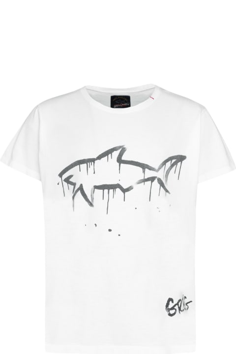 Paul&Shark Men Paul&Shark Printed Cotton T-shirt