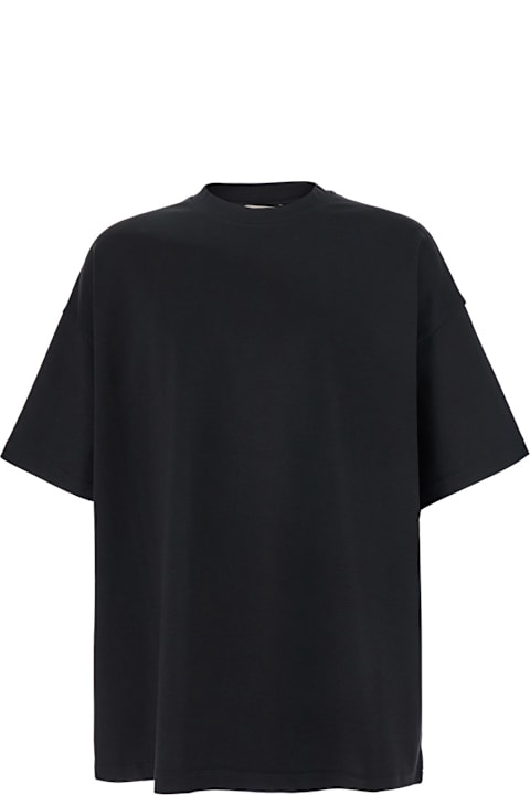 Fear of God for Men Fear of God Black T-shirt With Patch Logo On The Back In Cotton Man