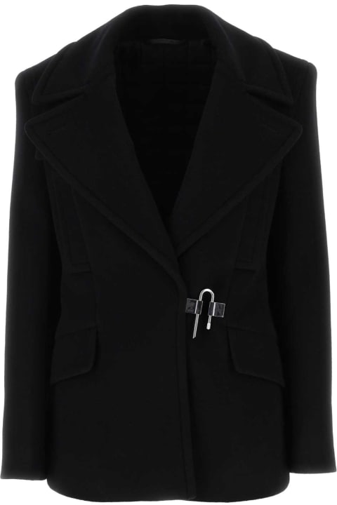 Givenchy for Women Givenchy Black Wool Coat