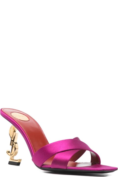 Saint Laurent Opyum Satin Sandals