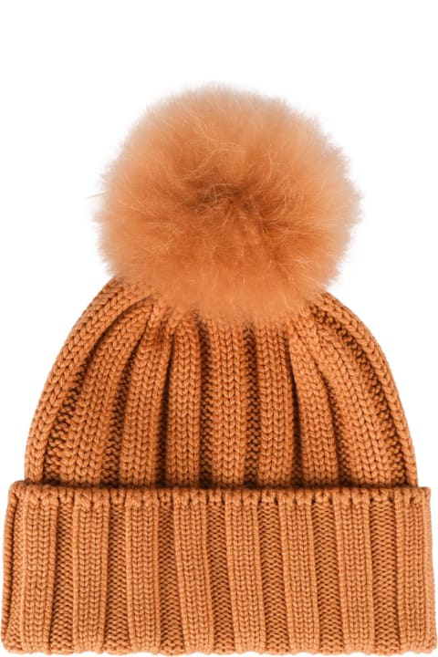 أدوات منزلية Woolrich Logo Patch Pompom Detailed Beanie