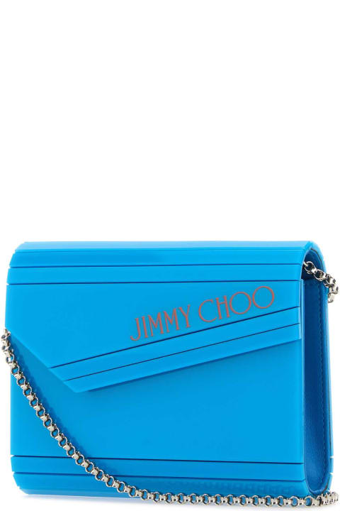 Jimmy Choo Shoulder Bags for Women Jimmy Choo Turquoise Acrylic Candy Clutch