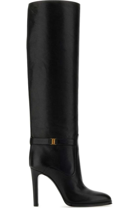 Fashion for Women Saint Laurent Black Leather Diane Boots