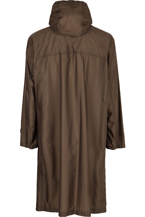 Herno for Men Herno Hooded Techno Fabric Raincoat