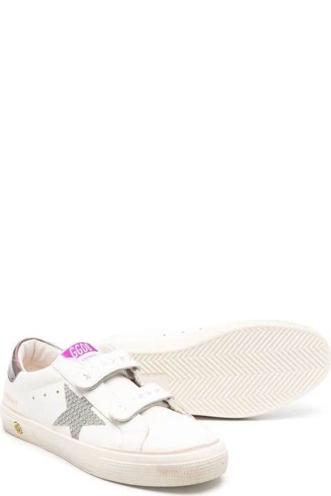 White Leather May Sneakers