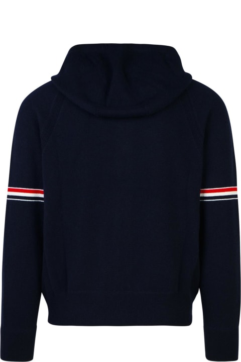 Fleeces & Tracksuits for Men Thom Browne Navy Cashmere Sweater