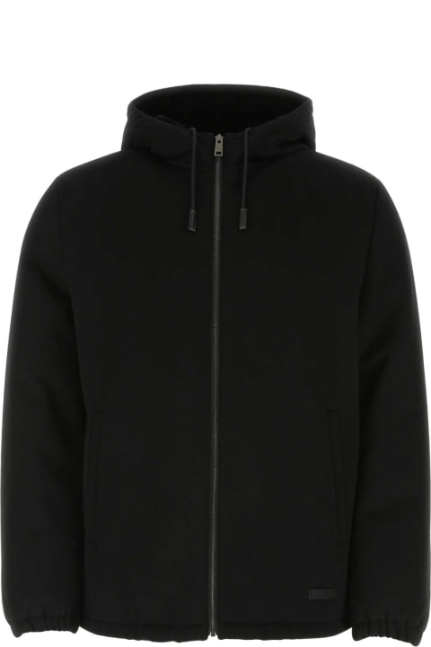 Coats & Jackets for Men Prada Black Cashmere Jacket