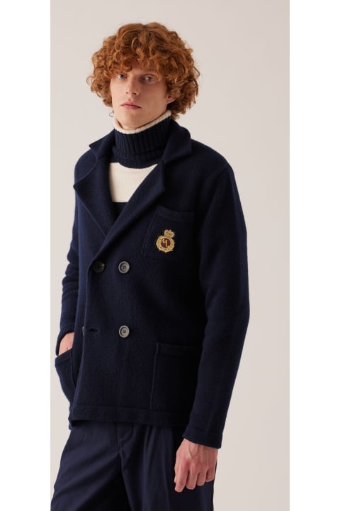 أدوات منزلية doppiaa Aambrogio Double Breasted Wool Jacket