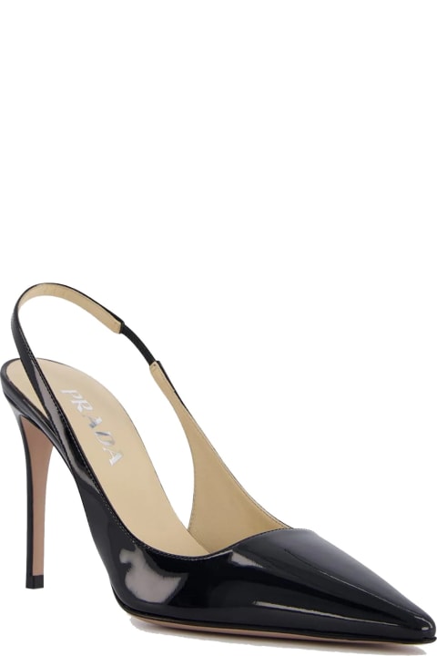 High-Heeled Shoes for Women Prada Slingback Pumps