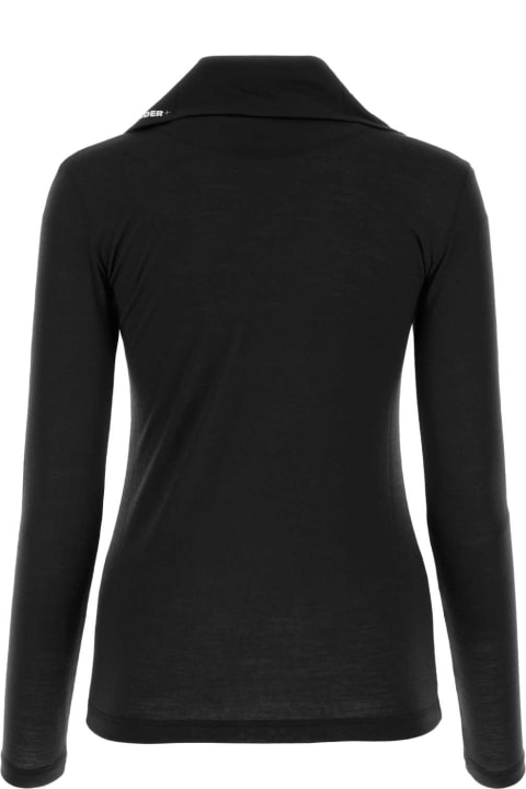 Fleeces & Tracksuits for Women Jil Sander Black Polyester Blend Top