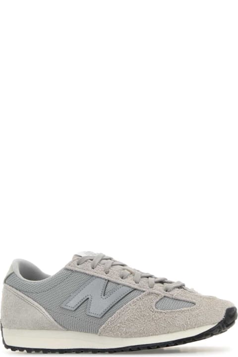Junya Watanabe Grey Suede And Mesh Junya Watanabe X New Balance Sneakers