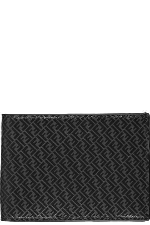 メンズ 財布 Fendi Flap-over Wallet
