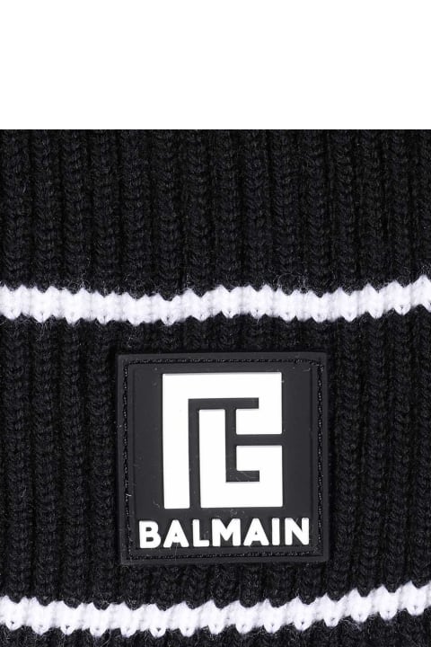 メンズ スカーフ Balmain Logo Scarf
