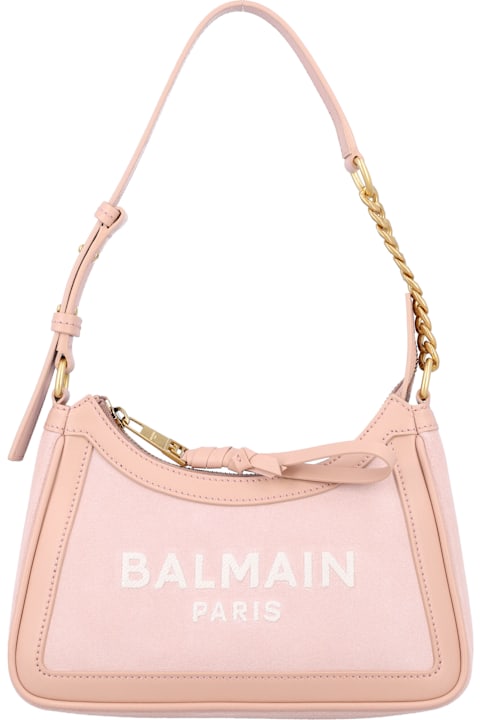 Homeware Balmain B-army Shoulder Bag-suede Leather&logo