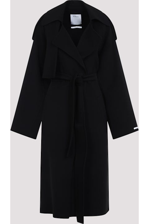【送料&関税込】Max Mara Studio Yarden Black Coat Max Mara Studio Yarden Black Coat | italist