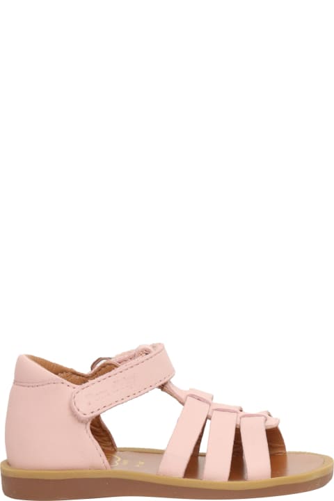 Shoes for Boys Pom d'Api Pink Slave Sandals