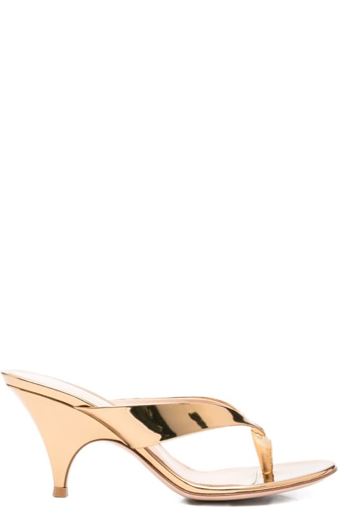 Gianvito Rossi Sofia Leather Thong Sandals