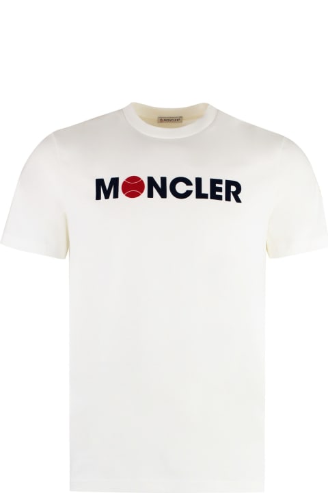 Moncler Topwear for Women Moncler Cotton Crew-neck T-shirt