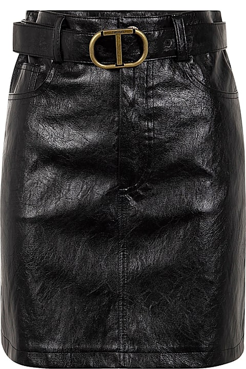 TwinSet for Women TwinSet Leather-like Belt Miniskirt