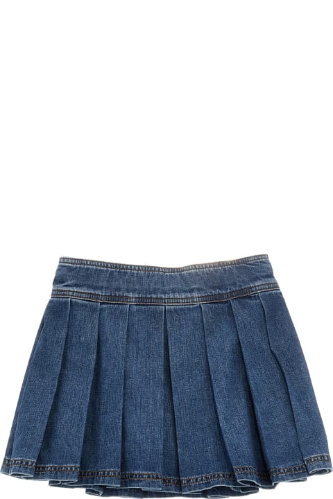 Bottoms for Girls Versace 'medusa' Denim Skirt