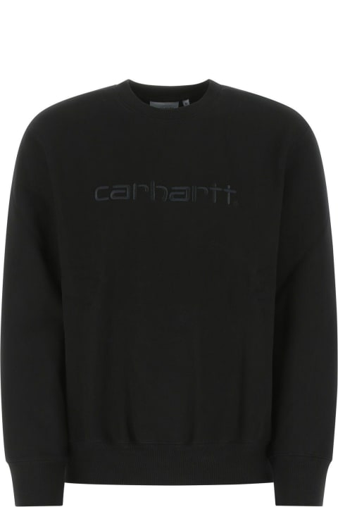 Fleeces & Tracksuits for Men Carhartt Black Cotton Blend Carhartt Sweatshirt