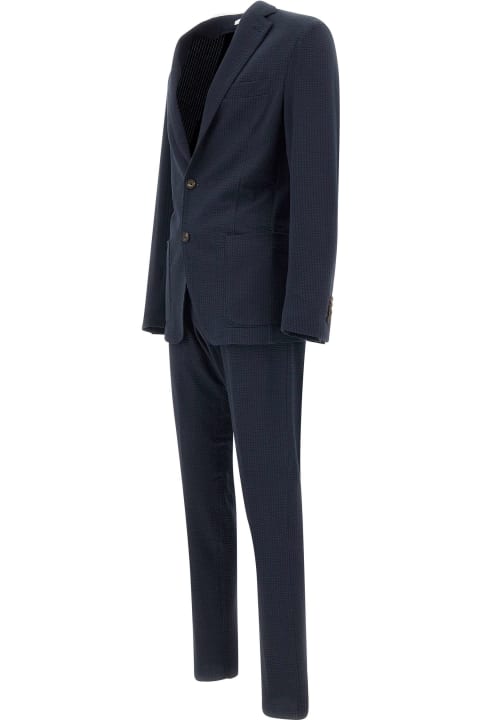 Suits for Men Eleventy Cotton Two-piece Suit