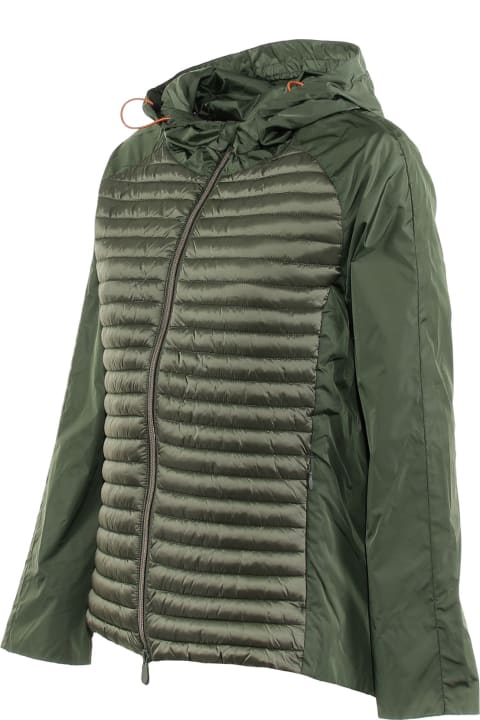 Fashion for Women Save the Duck Quilted Down Jacket With Hood