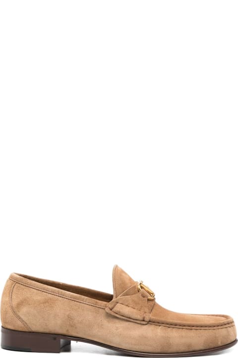 Valentino Garavani Vlogo Signature Leather Loafers