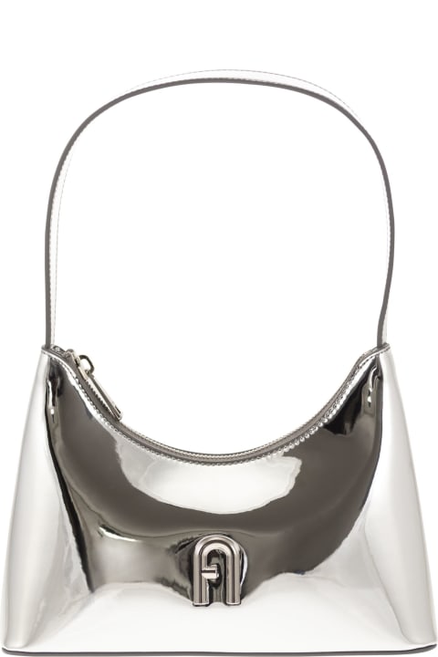 Furla Shoulder Bags for Women Furla Silver Metallic Bag