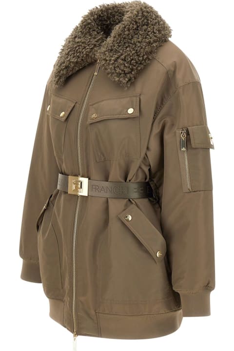 ウィメンズ Elisabetta Franchiのコート＆ジャケット Elisabetta Franchi 'aviator' Down Jacket
