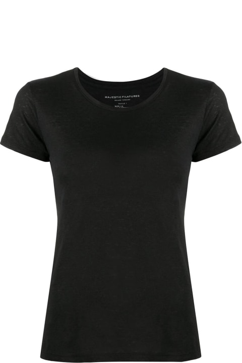 Fashion for Women Majestic Filatures Short Sleeve Round Neck T-shirt