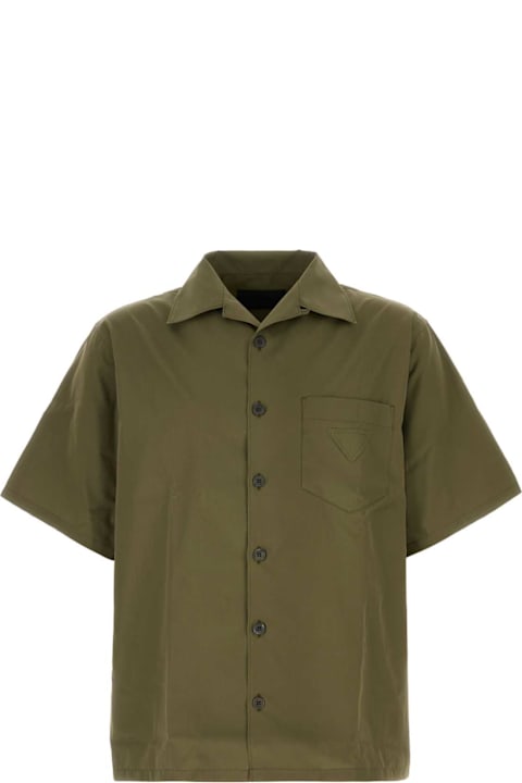 Homeware Prada Army Green Poplin Shirt