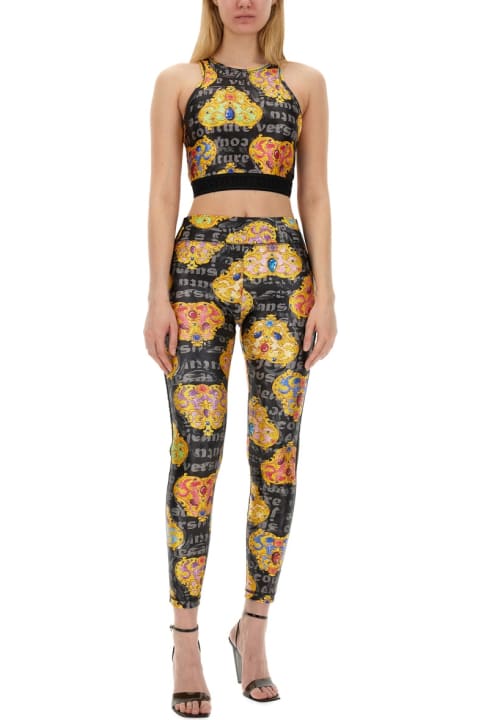 Pants & Shorts for Women Versace Jeans Couture Leggings With Print