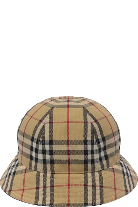 メンズ Burberryの帽子 Burberry Bucket Hat In Vintage Check